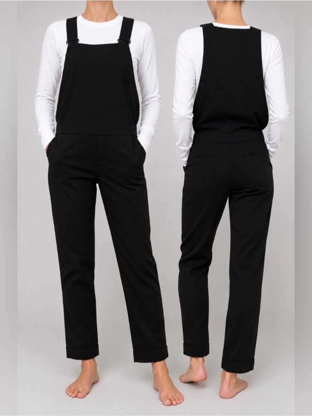 Club Monaco Eli Tropical Wool Overalls Black Size 4